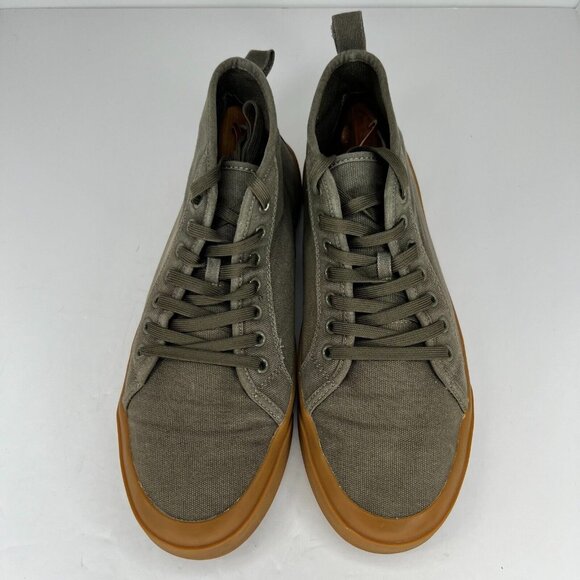 Mutual Weave Mens 016-0231 Freelon Olive Green Hi Canvas Size 11 M Casual Shoes - Picture 4 of 10